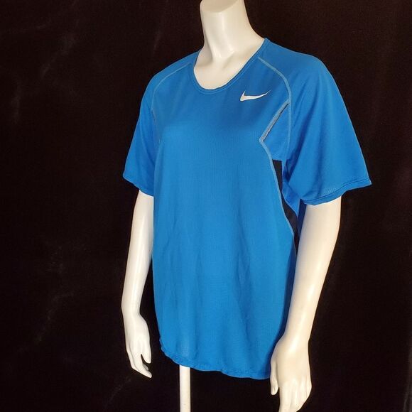 Nike Fit Dry Blue Short Sleeve Tee-Shirt (M) - Picture 1 of 5
